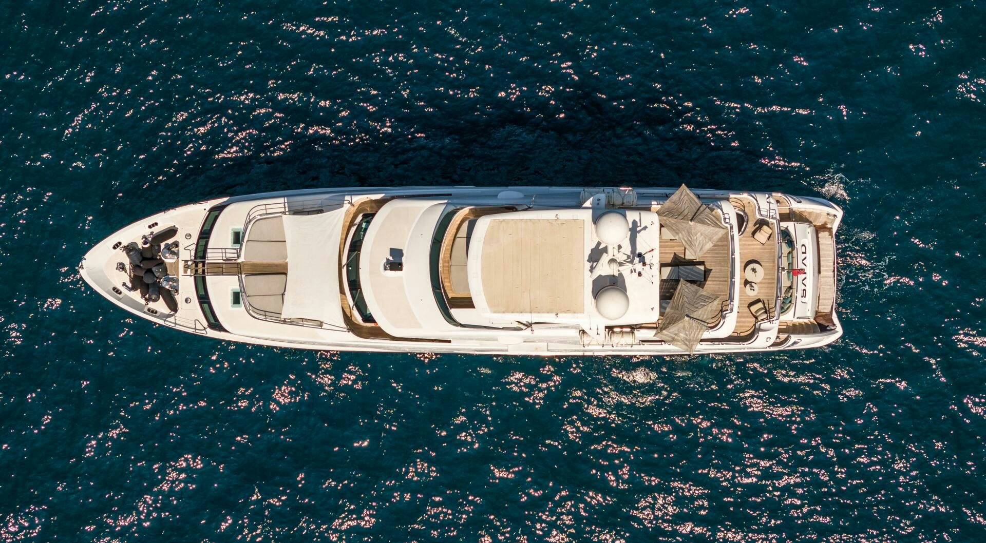 a space ship in space aboard SAFAD Yacht for Sale