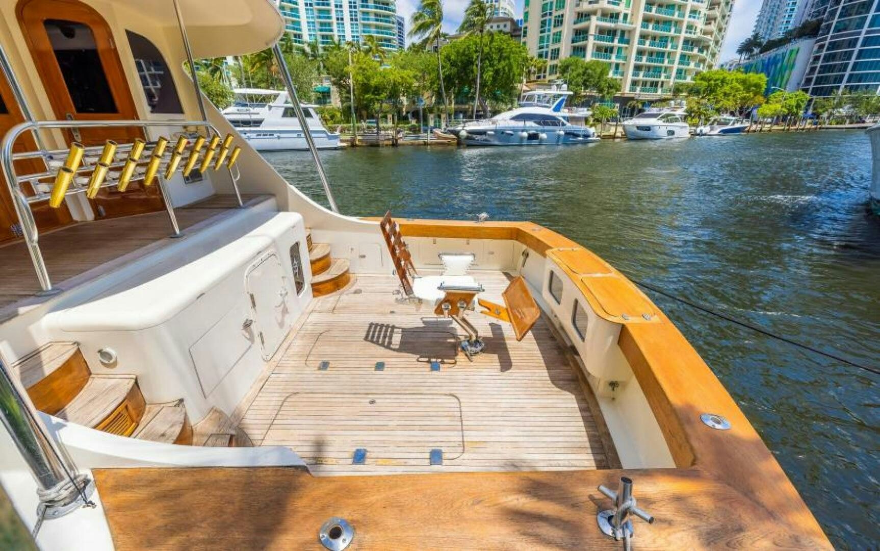 a boat on the water aboard BOOMER Yacht for Sale