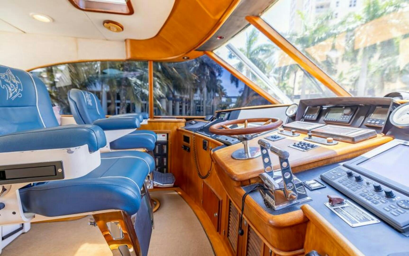 inside of a bus aboard BOOMER Yacht for Sale