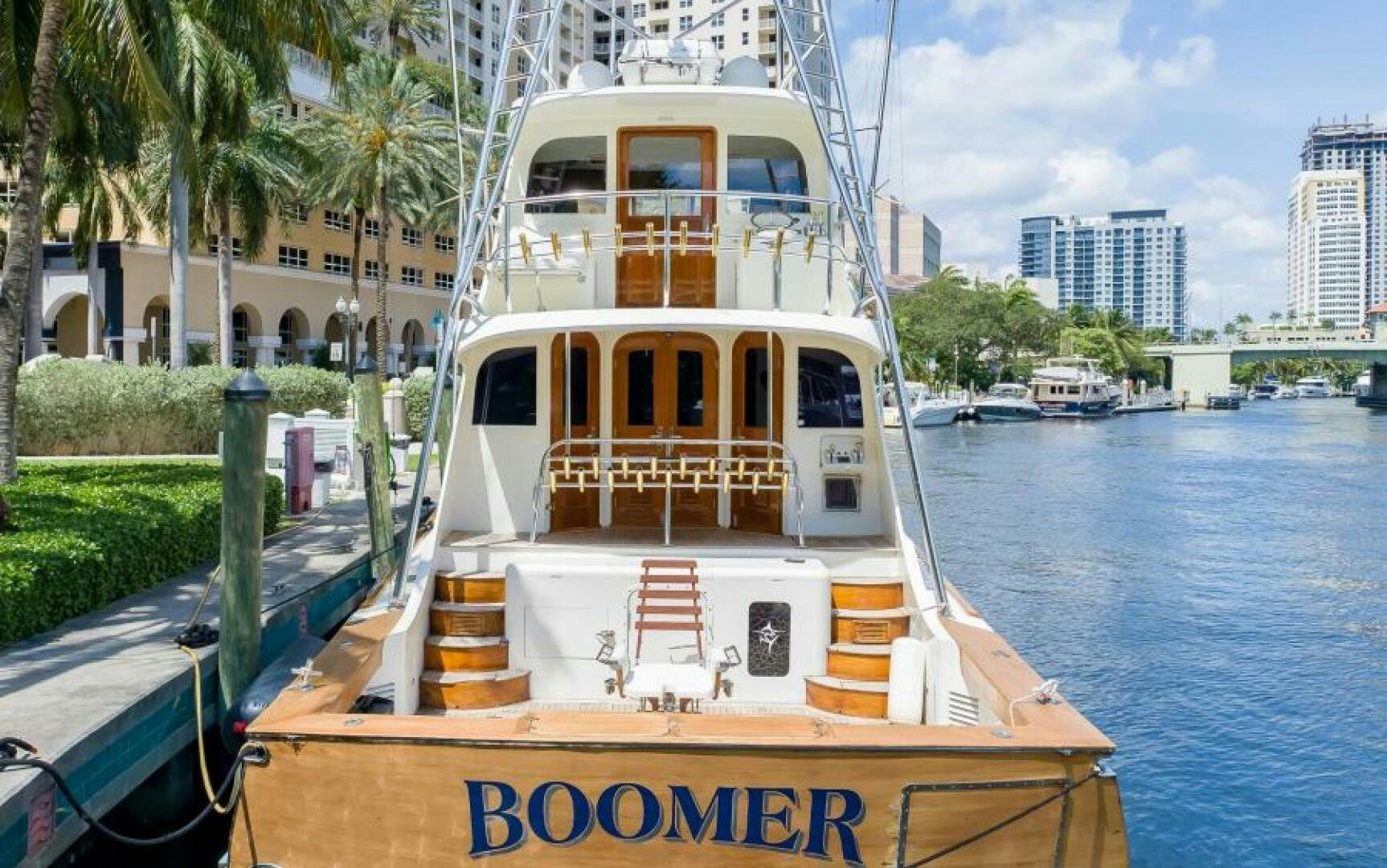 a boat on the water aboard BOOMER Yacht for Sale