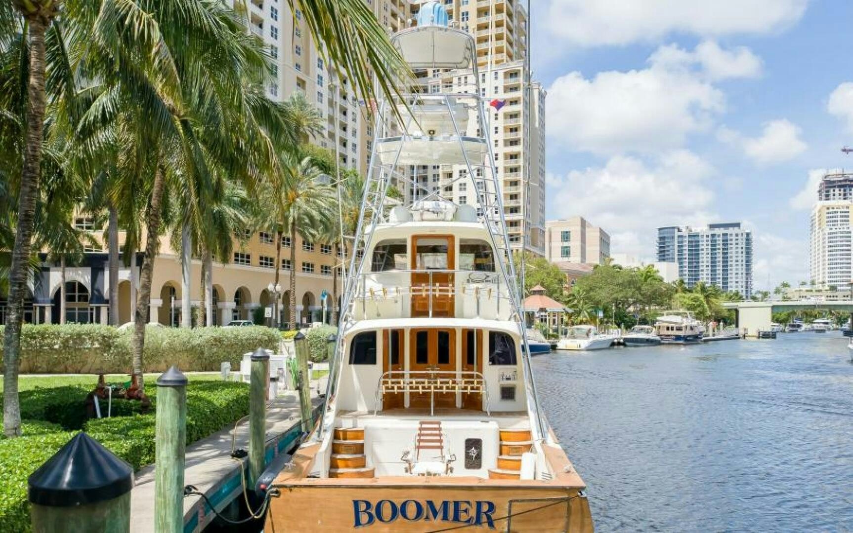 a boat in the water aboard BOOMER Yacht for Sale