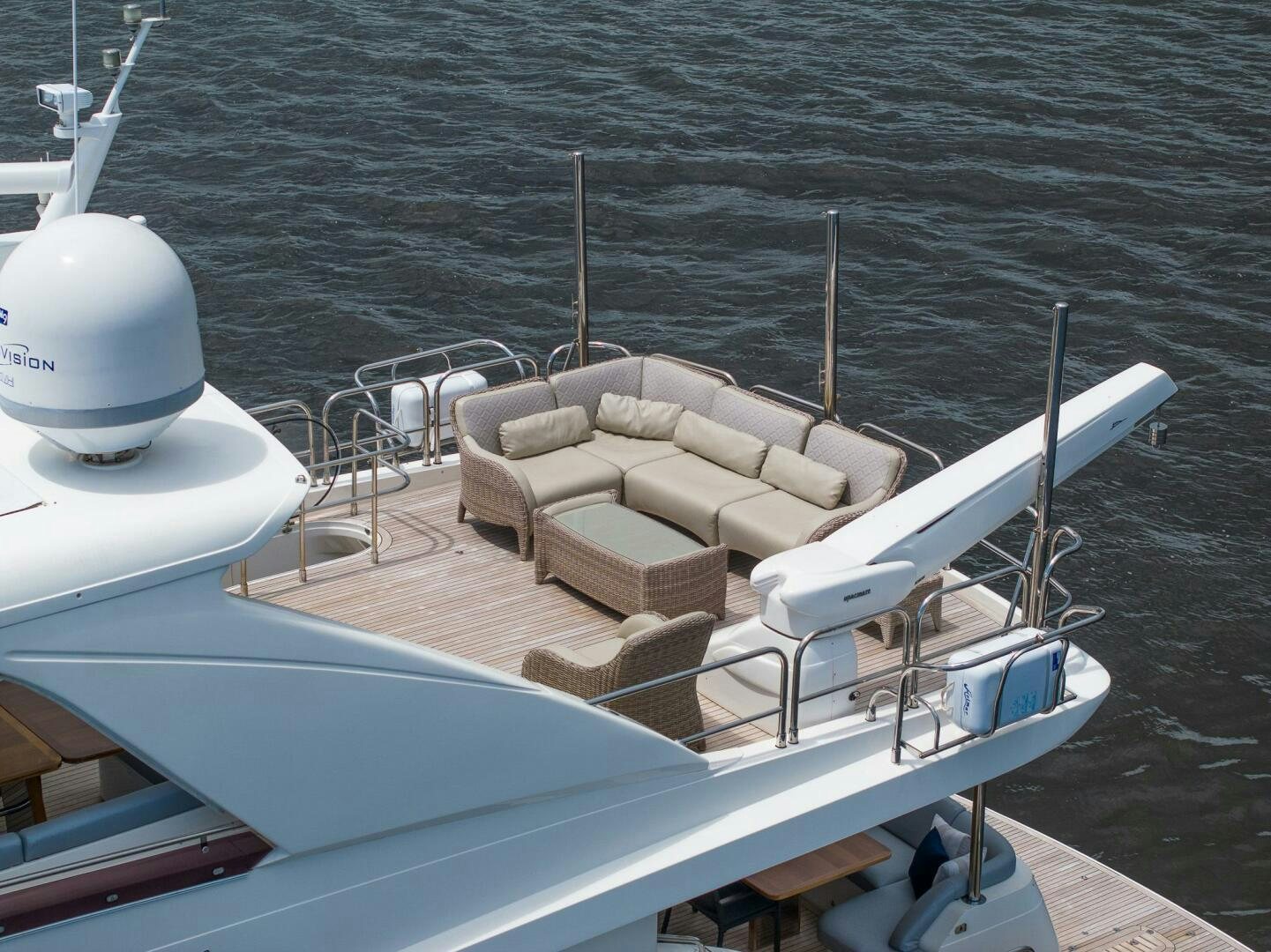 a boat on the water aboard NO CURFEW Yacht for Sale