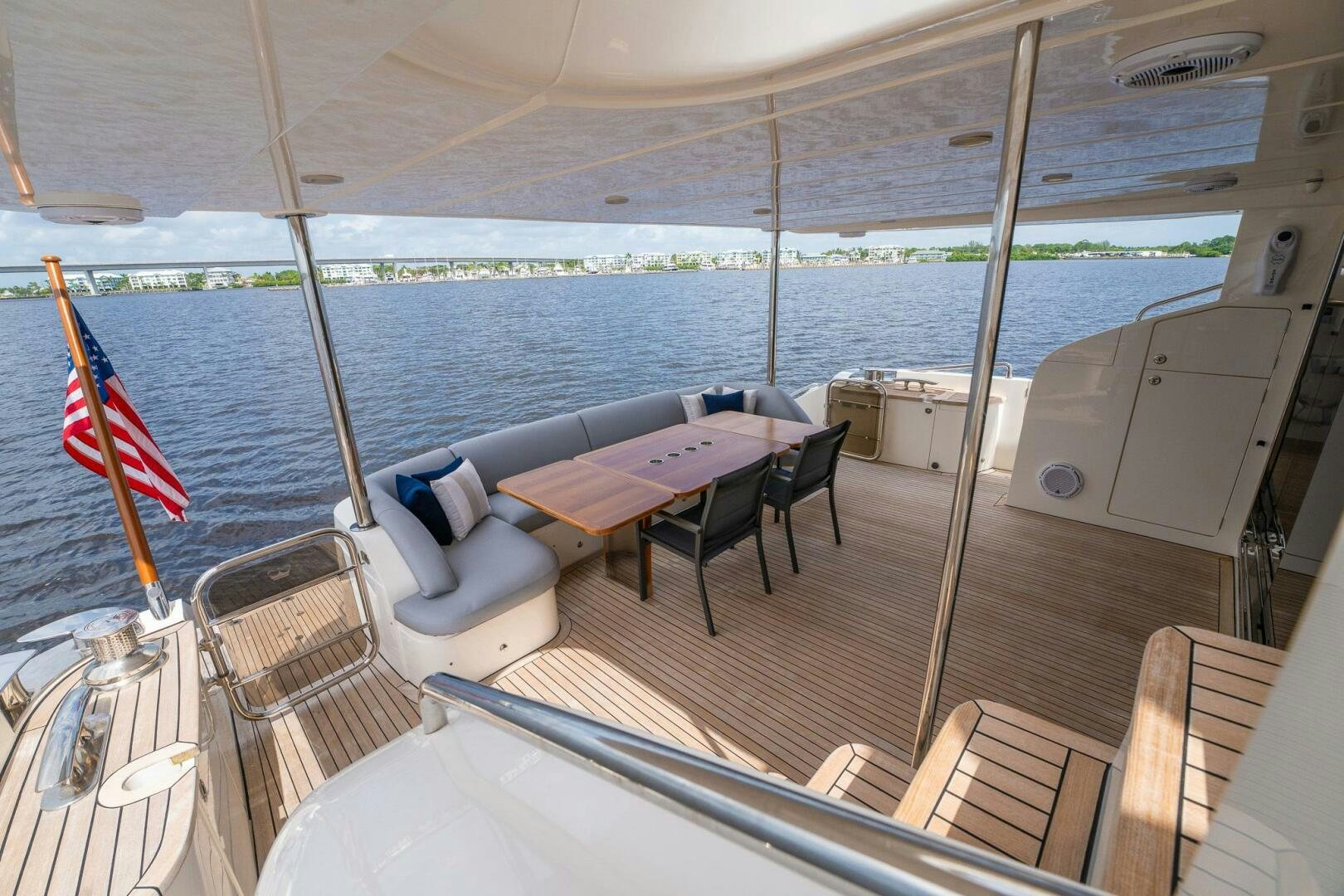 a boat on the water aboard NO CURFEW Yacht for Sale