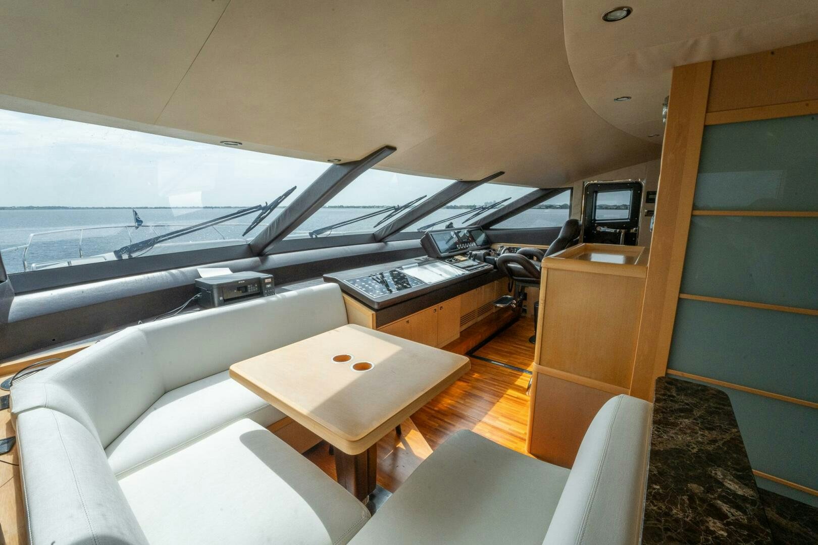 inside of a vehicle aboard NO CURFEW Yacht for Sale