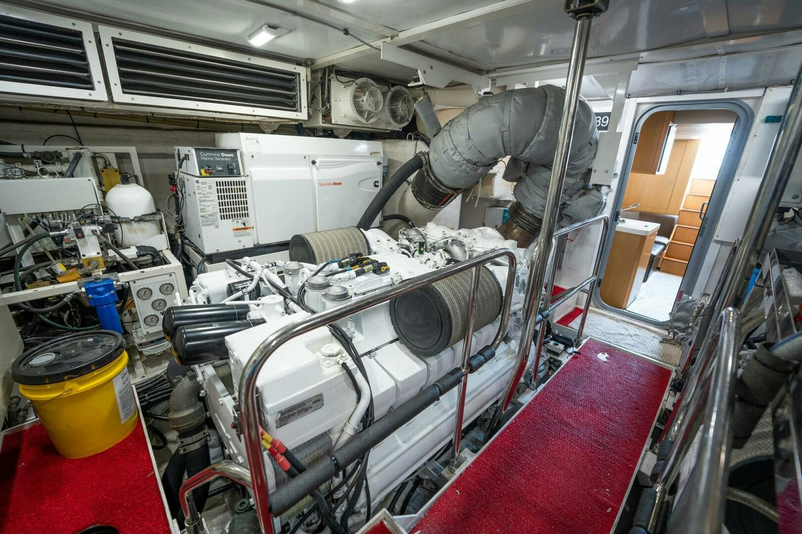 a machine in a factory aboard NO CURFEW Yacht for Sale