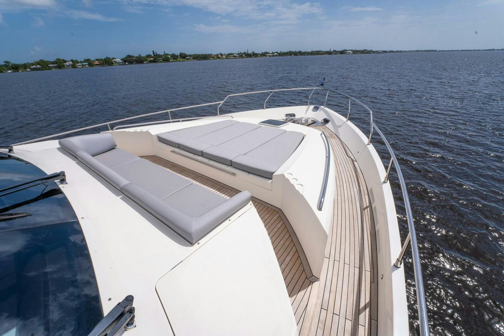 a boat on the water aboard NO CURFEW Yacht for Sale