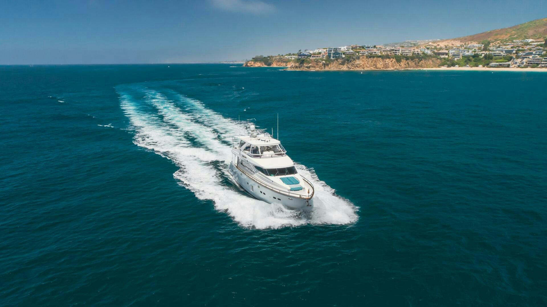 a boat on the water aboard LADY LAURA Yacht for Sale
