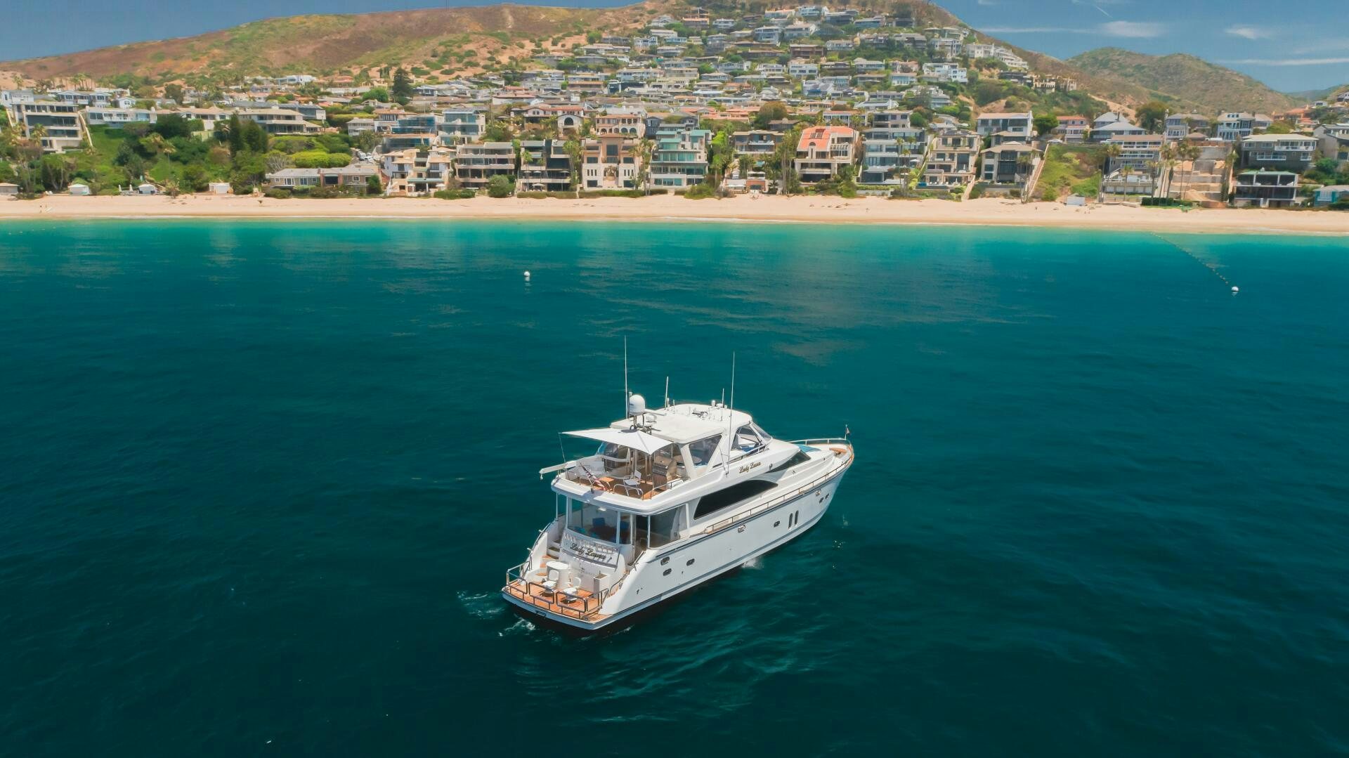 a boat on the water aboard LADY LAURA Yacht for Sale