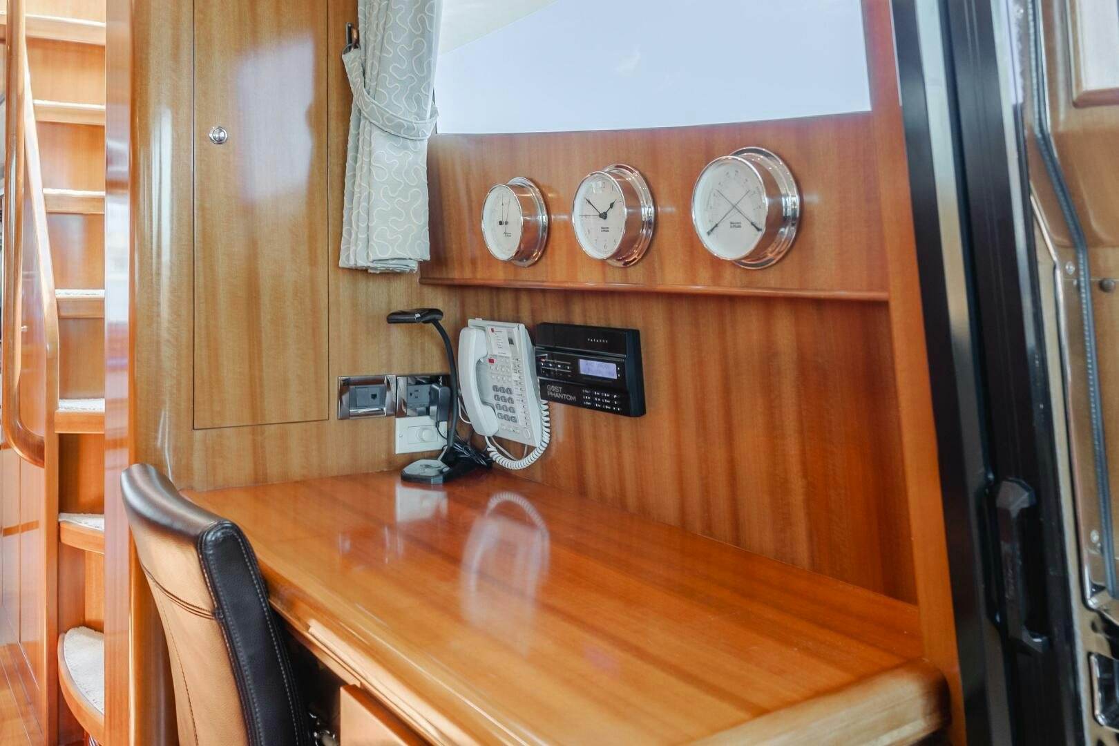 a telephone on a table aboard LADY LAURA Yacht for Sale