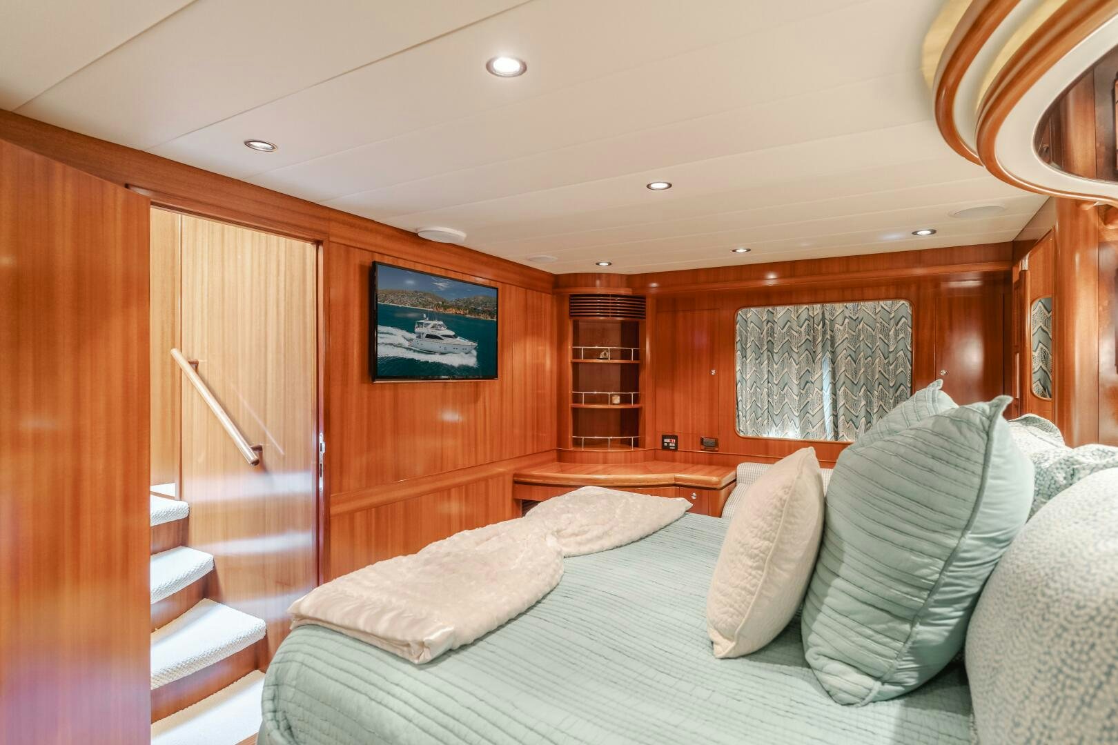 a bed in a cabin aboard LADY LAURA Yacht for Sale