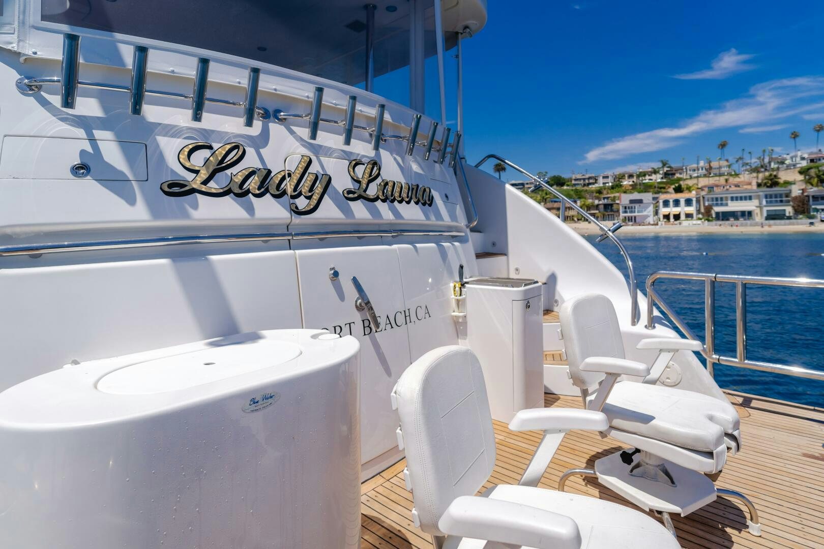 a boat on the water aboard LADY LAURA Yacht for Sale