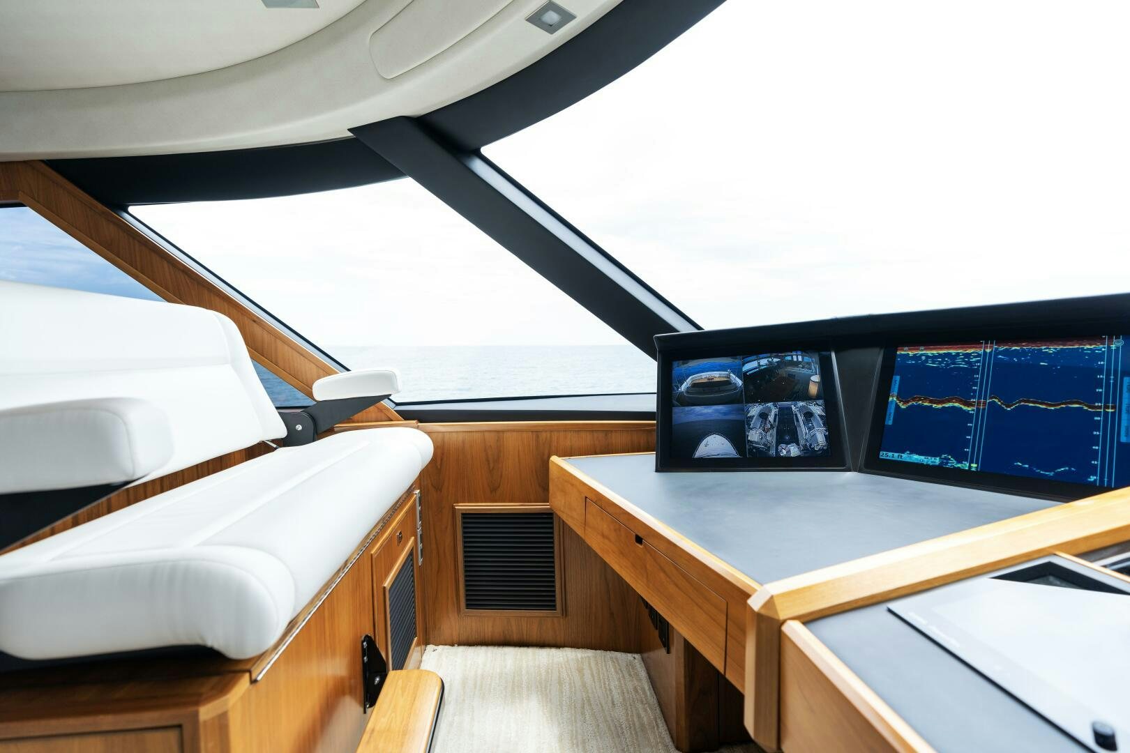a room with computers and a desk aboard SOLONIAN Yacht for Sale