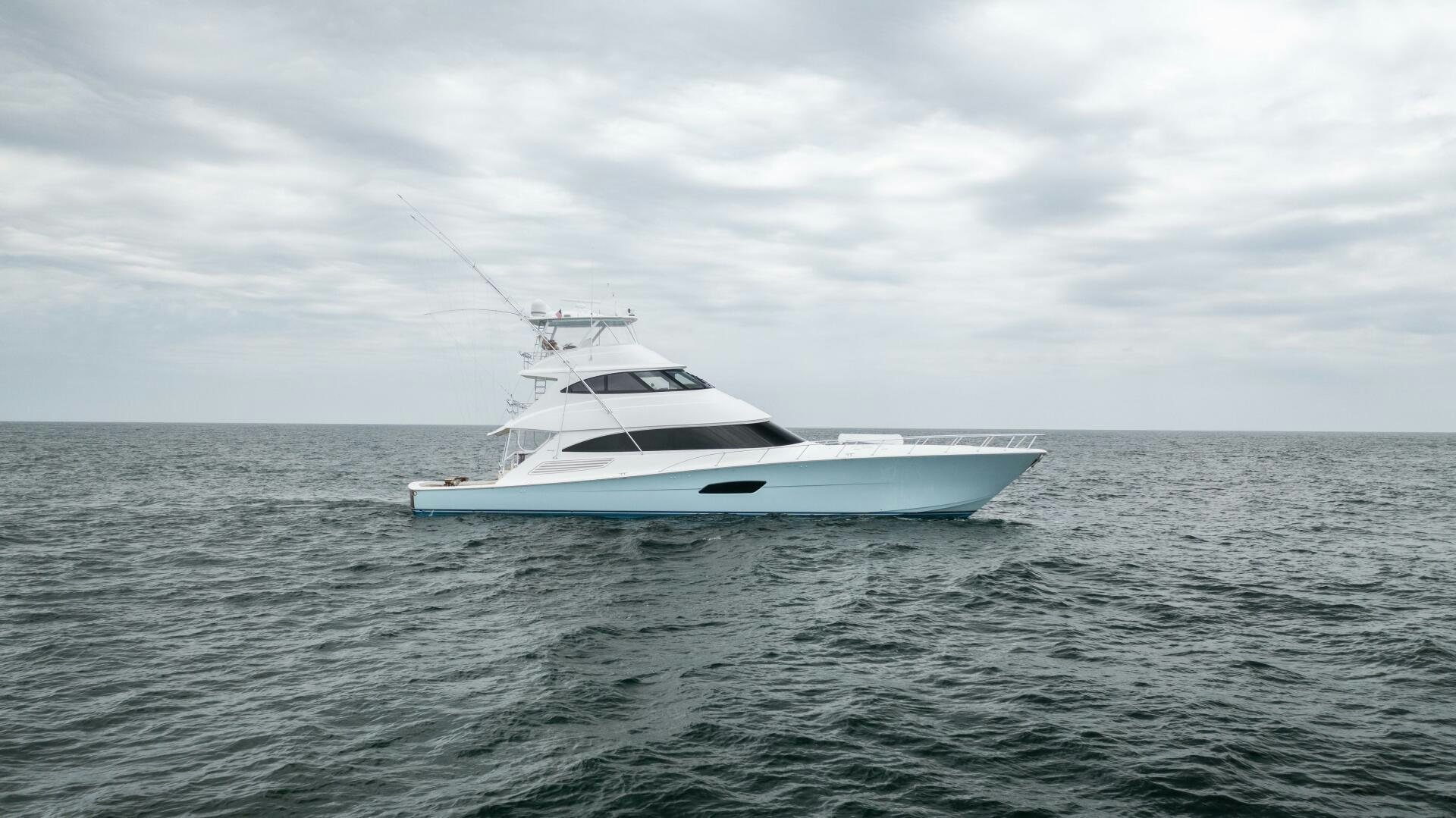 a white yacht in the ocean aboard SOLONIAN Yacht for Sale