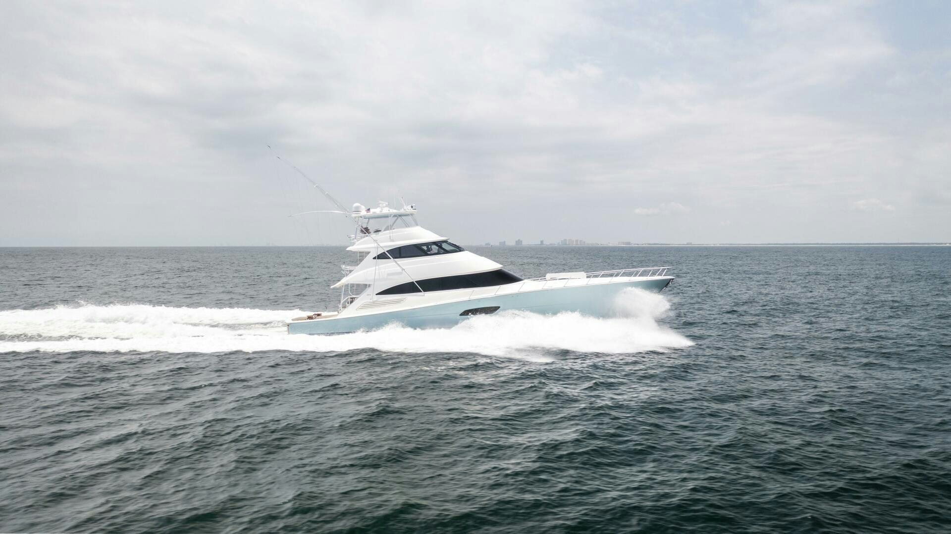 a white yacht in the ocean aboard SOLONIAN Yacht for Sale