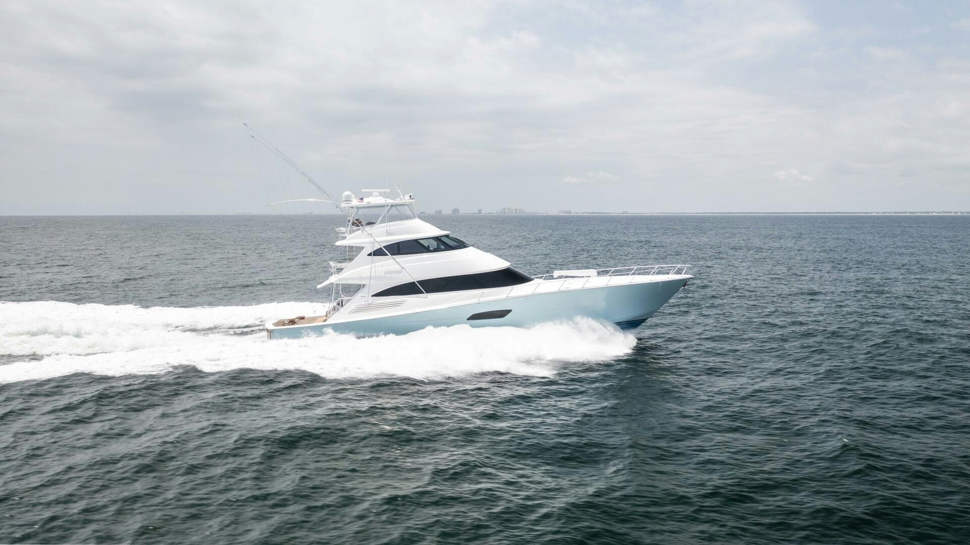 a white boat in the water aboard SOLONIAN Yacht for Sale
