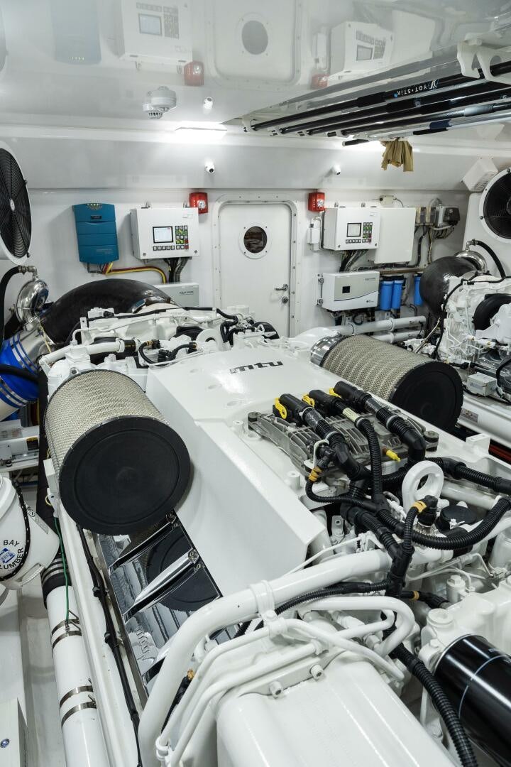 a machine with wires aboard SOLONIAN Yacht for Sale