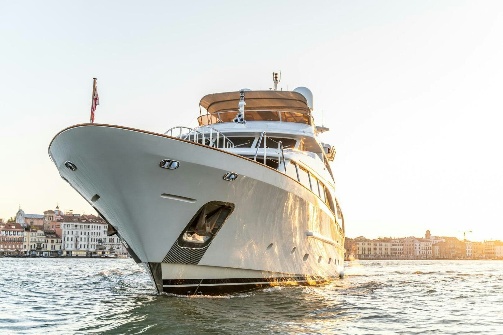 a large ship in the water aboard BUNTY Yacht for Sale