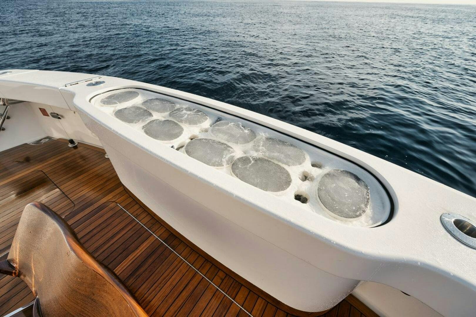 a boat on the water aboard WHY KNOT Yacht for Sale