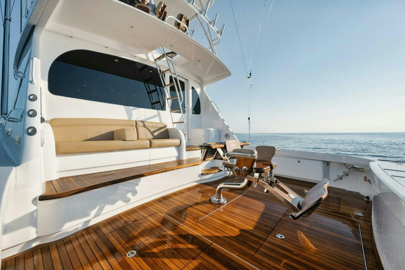 a boat on the water aboard WHY KNOT Yacht for Sale