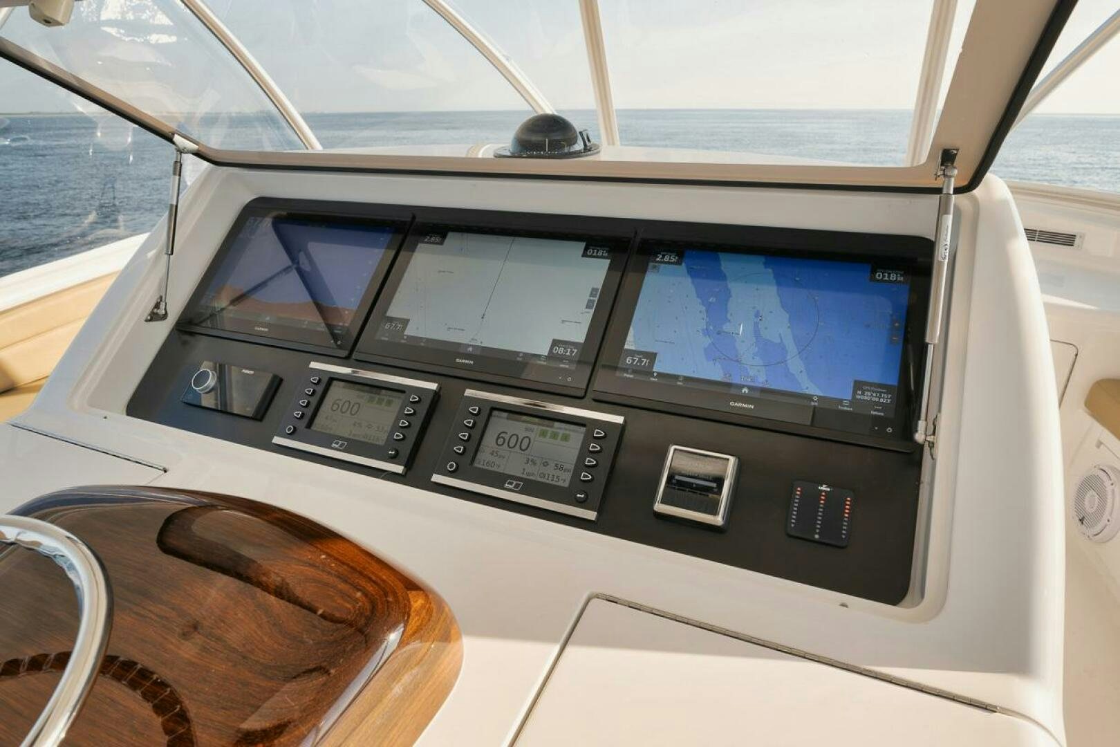 inside of a car aboard WHY KNOT Yacht for Sale