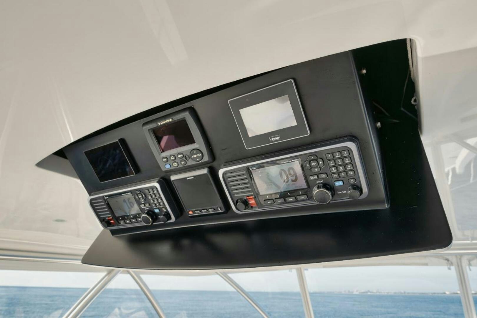 a black electronic device aboard WHY KNOT Yacht for Sale