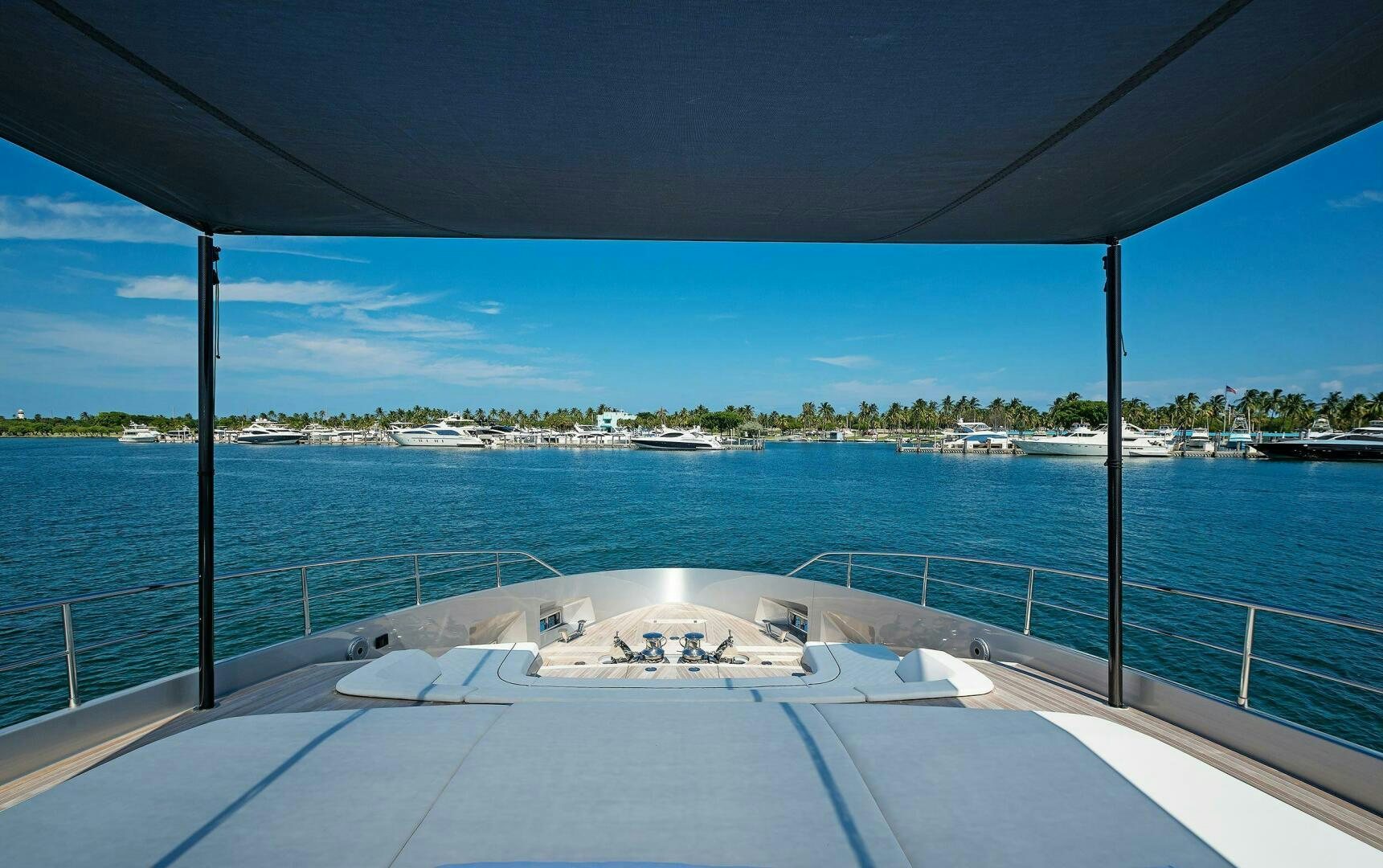 a large body of water with boats in it aboard ALEGRA Yacht for Sale