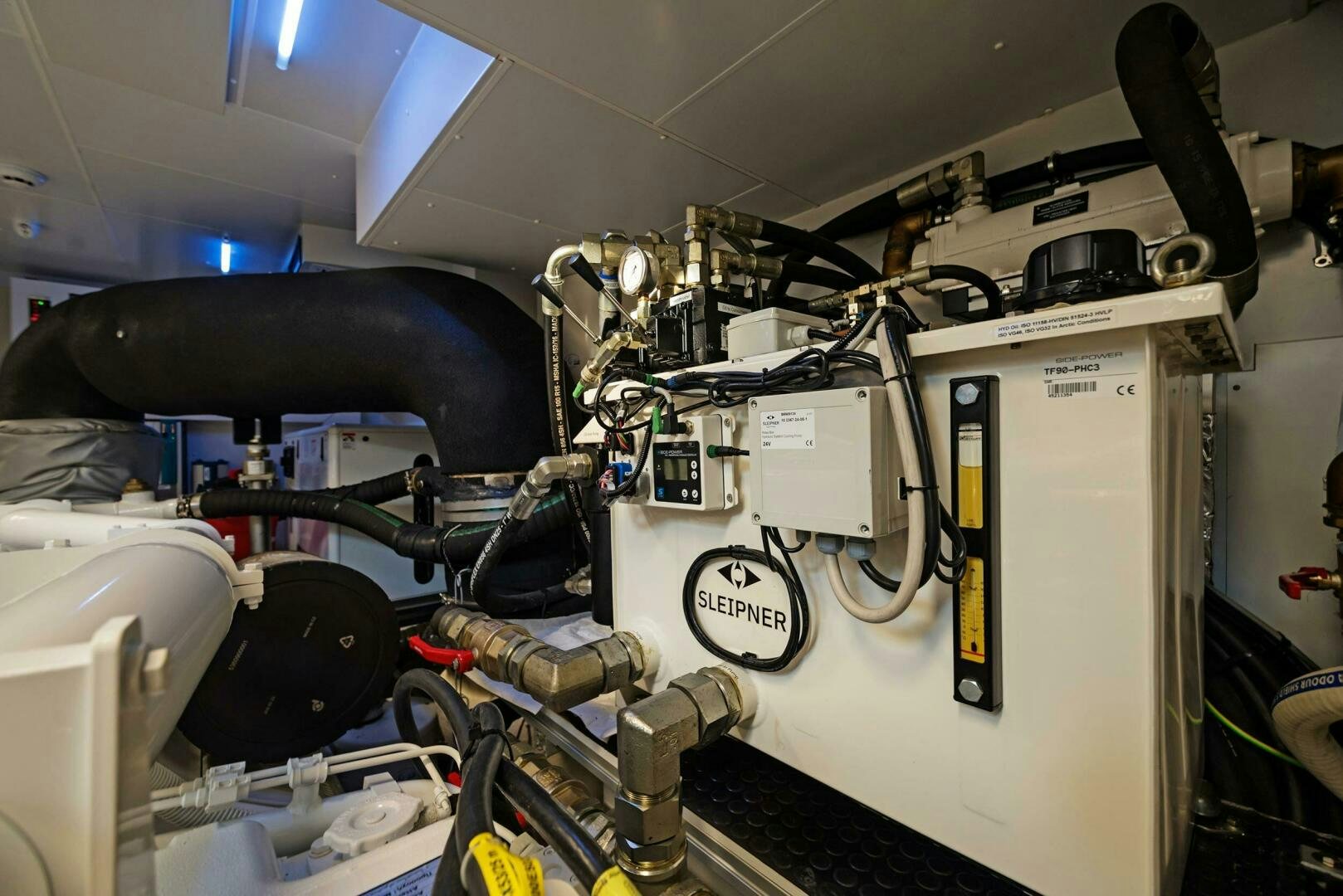 a machine with a large piece of equipment on it aboard ALEGRA Yacht for Sale