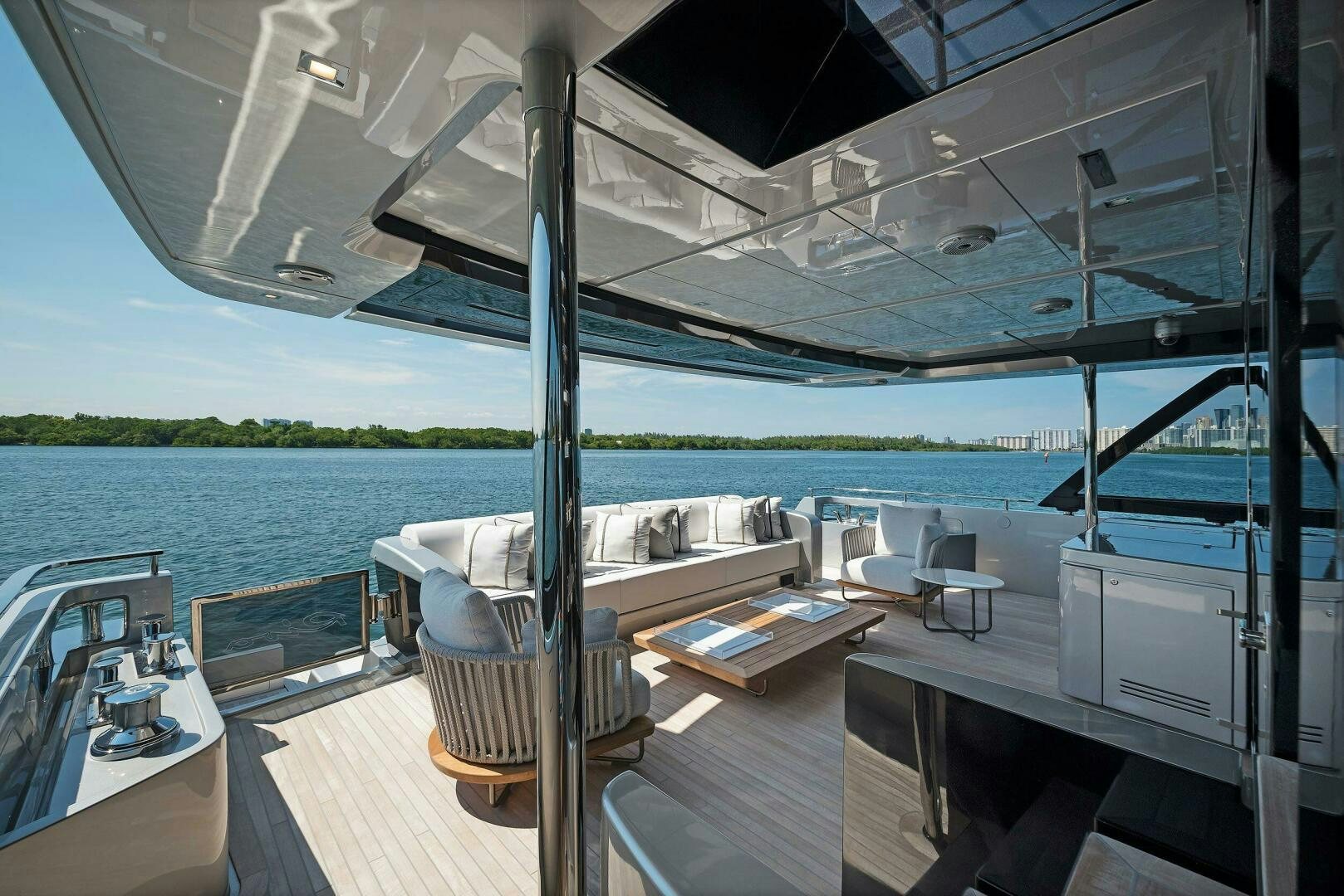 a boat on a deck aboard ALEGRA Yacht for Sale