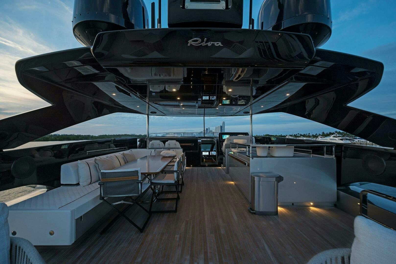 a large boat on a body of water aboard ALEGRA Yacht for Sale