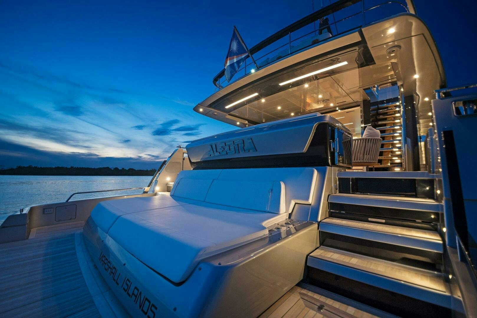 a boat on the water aboard ALEGRA Yacht for Sale