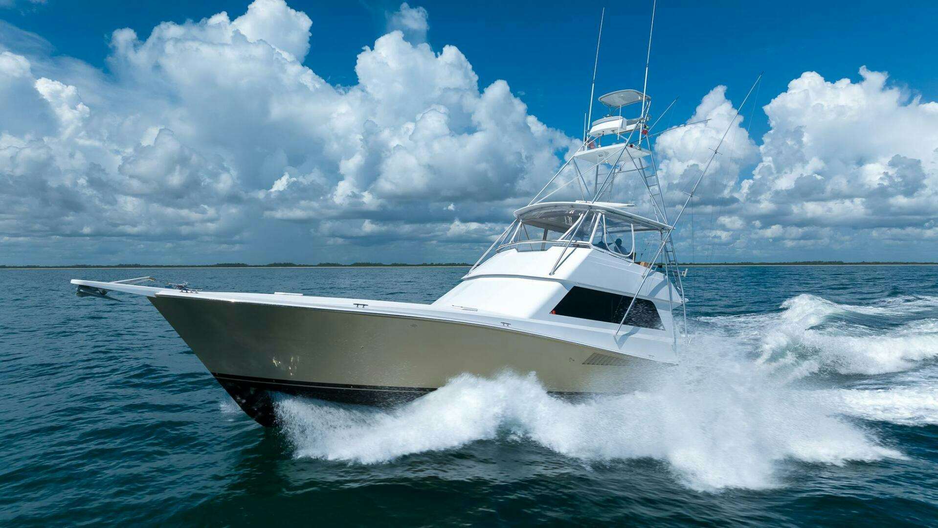 a boat on the water aboard SUMMER HUNTER Yacht for Sale