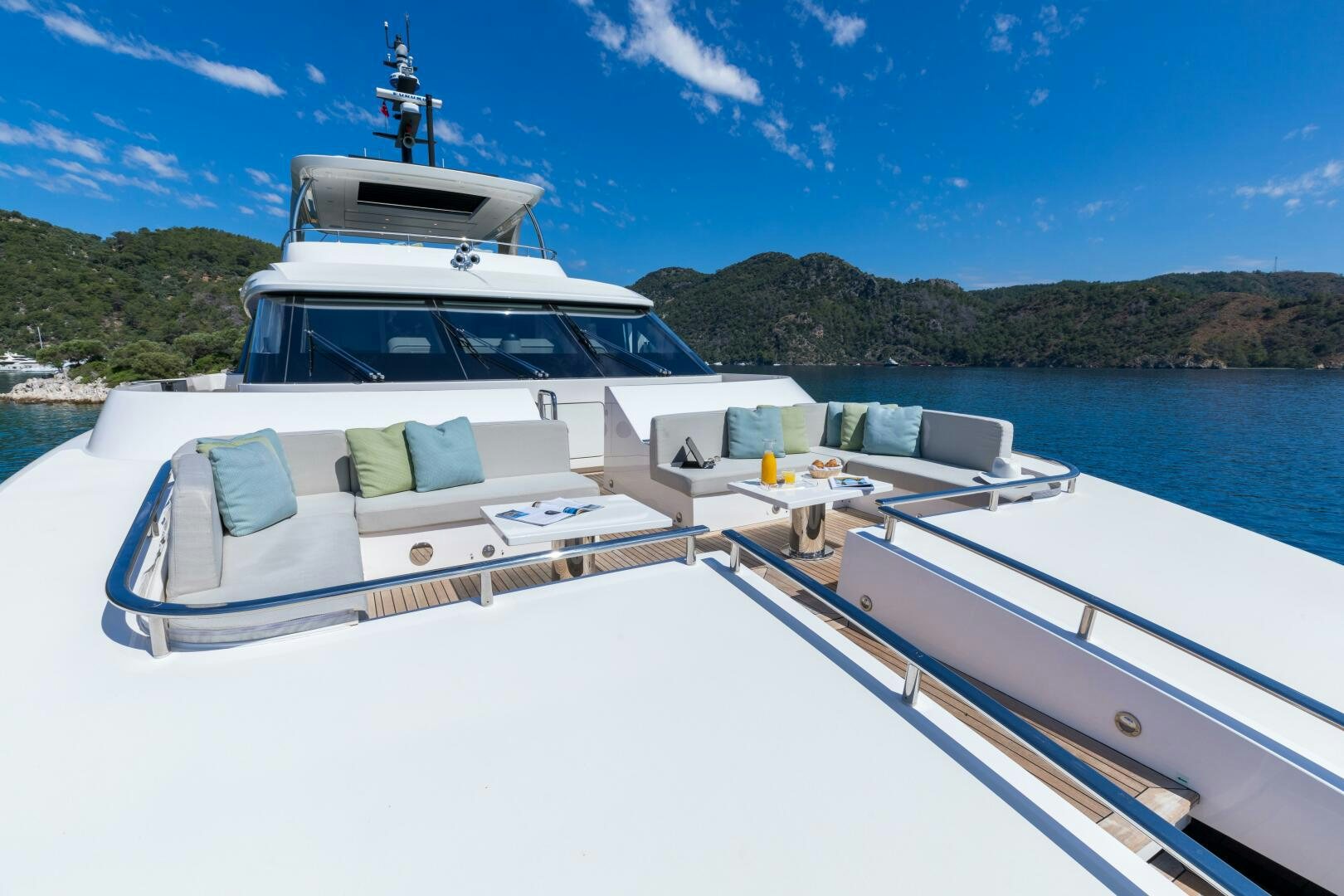 a boat on the water aboard GLORY Yacht for Sale
