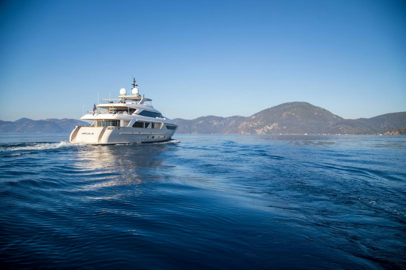 a boat in the water aboard GLORY Yacht for Sale