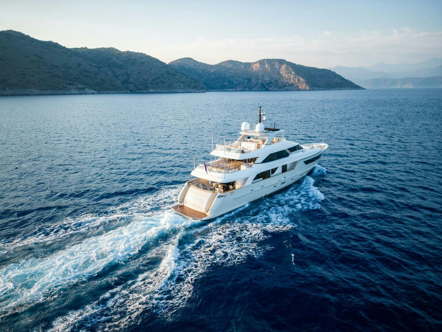 a boat on the water aboard GLORY Yacht for Sale