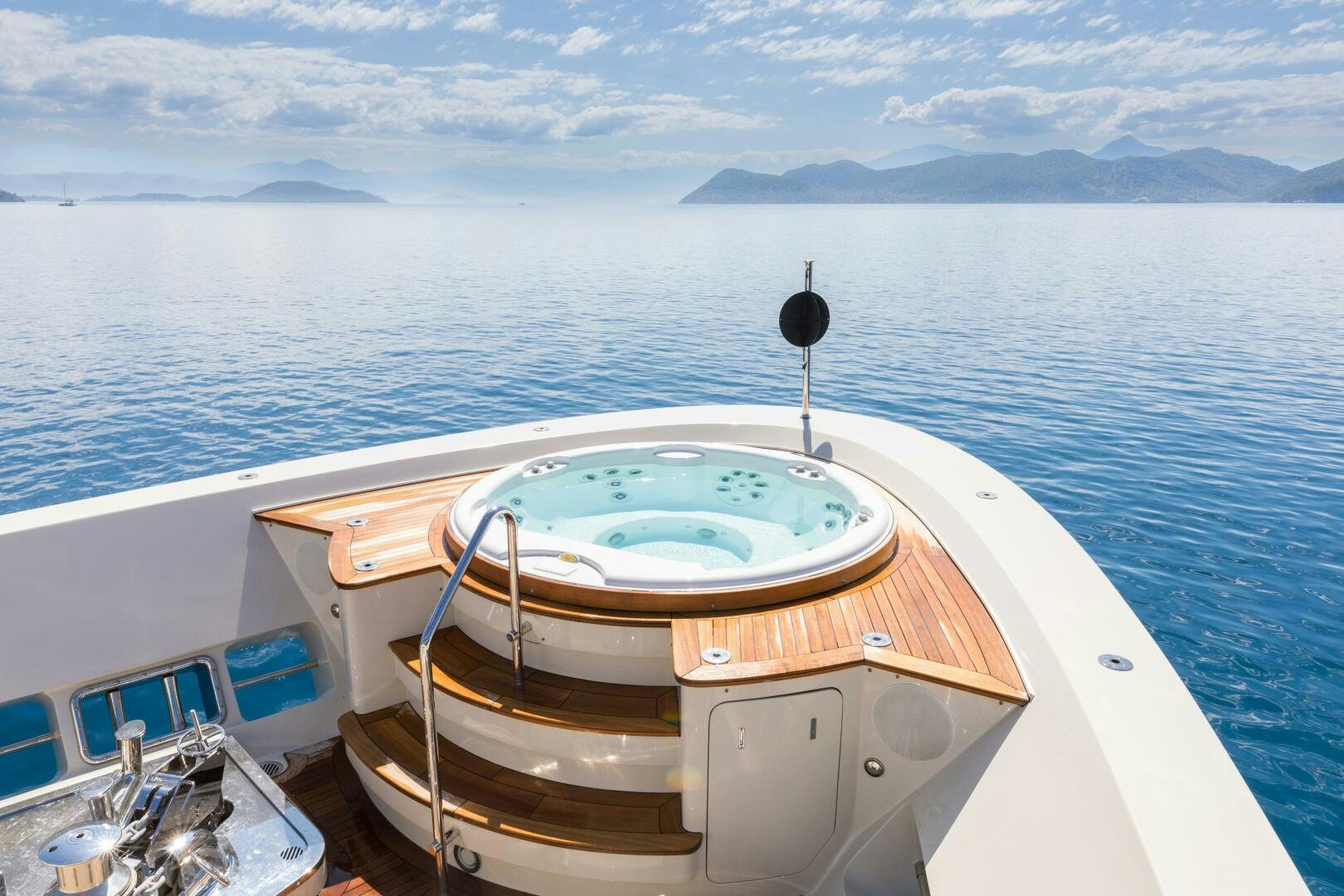 a boat on the water aboard GLORY Yacht for Sale
