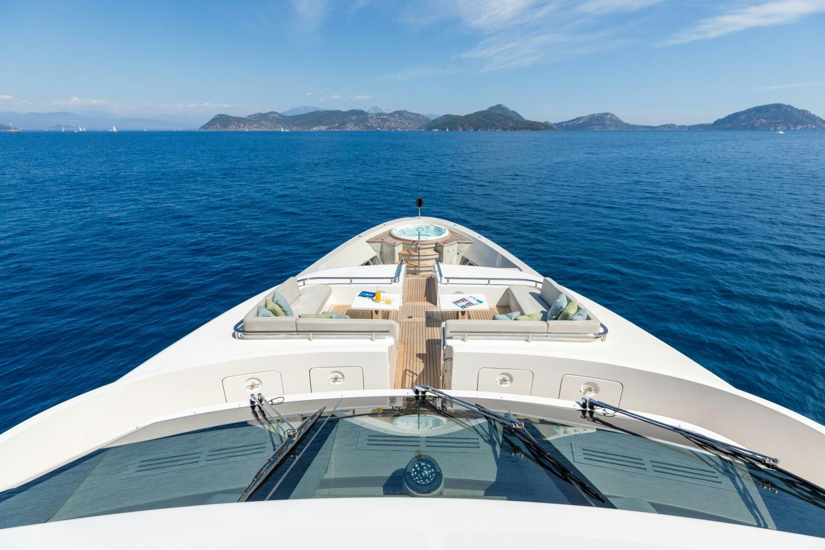 a boat on the water aboard GLORY Yacht for Sale