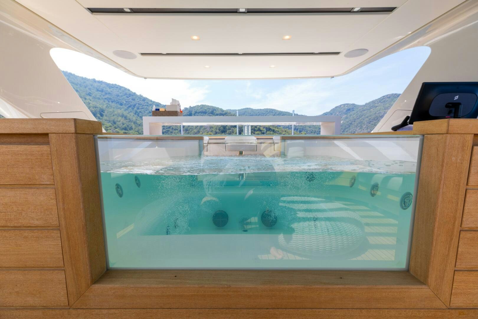 a pool in a room aboard GLORY Yacht for Sale
