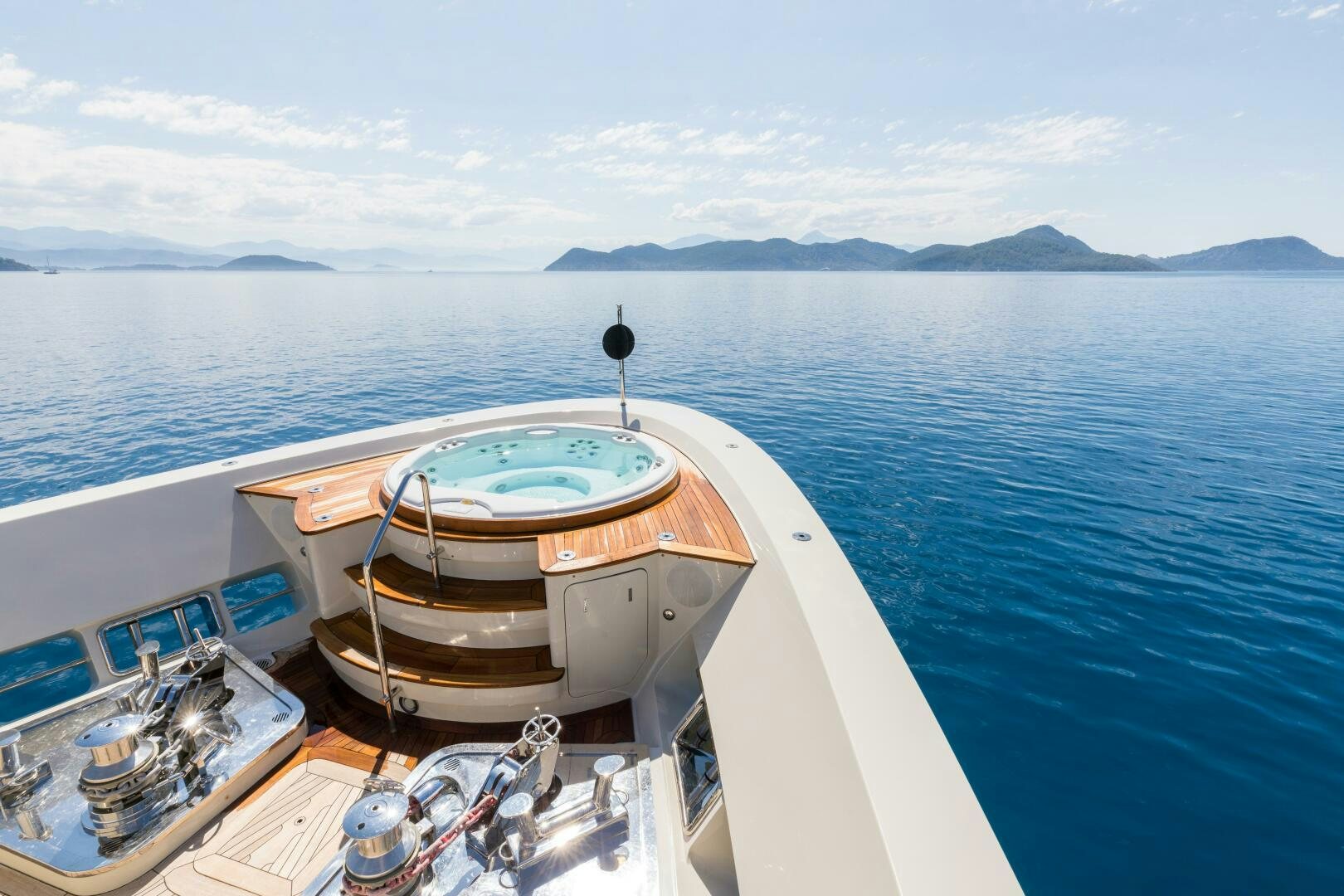 a boat on the water aboard GLORY Yacht for Sale