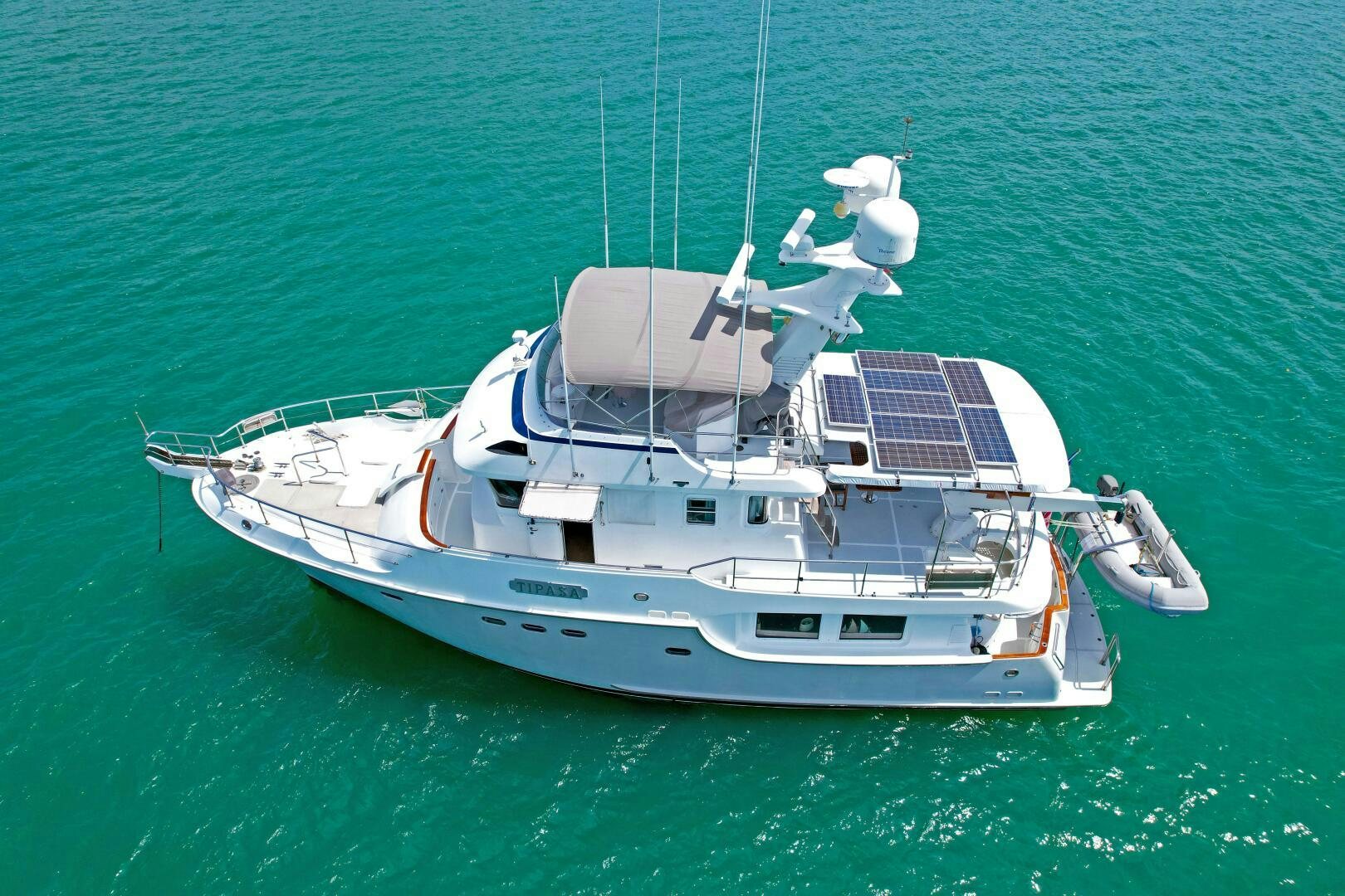 a boat in the water aboard TIPASA Yacht for Sale