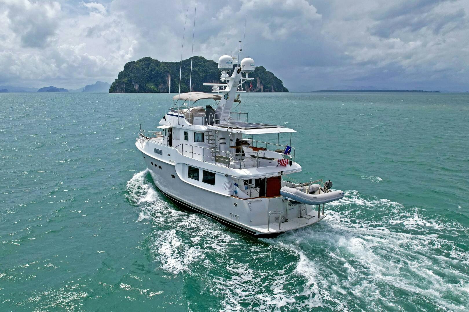 a boat on the water aboard TIPASA Yacht for Sale