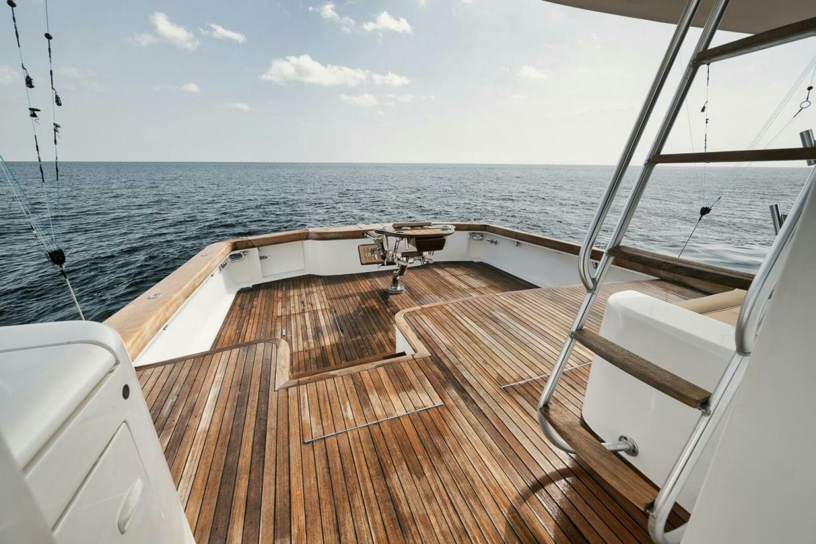 a boat on the water aboard UNCONQUERED Yacht for Sale