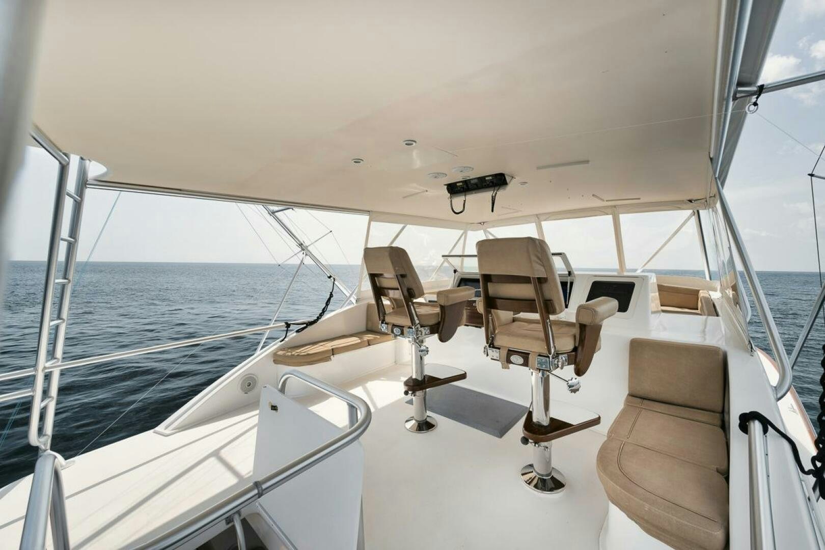 a boat on the water aboard UNCONQUERED Yacht for Sale