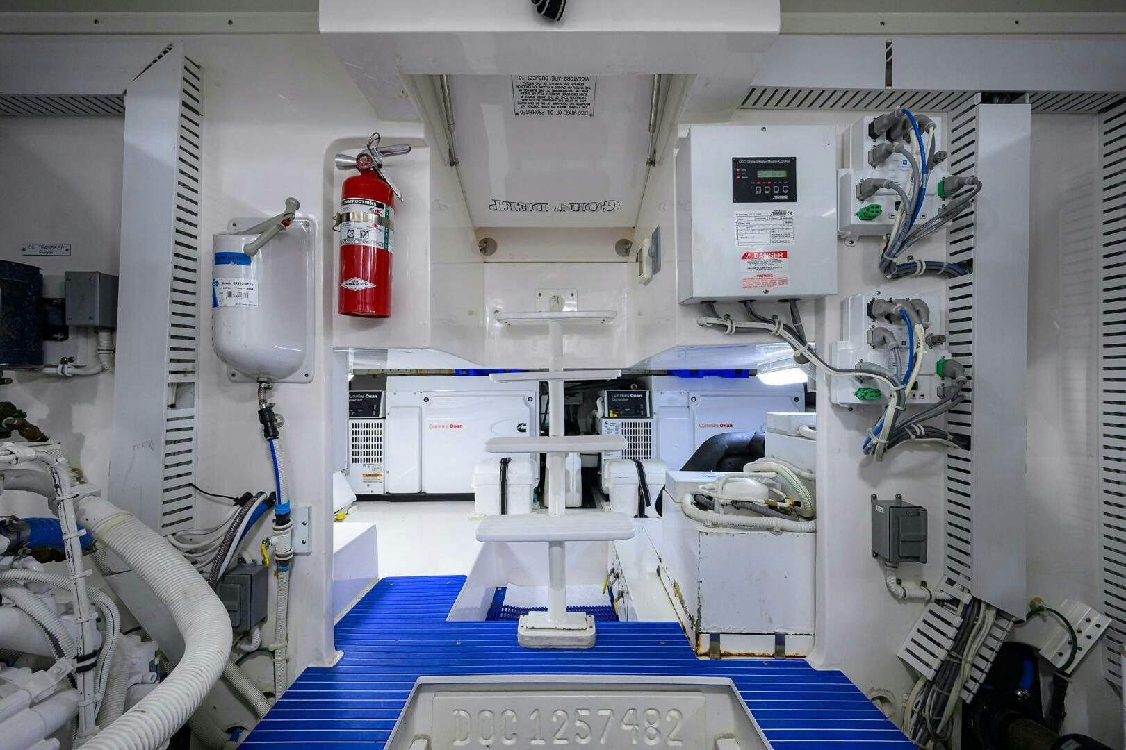 a room with machinery and equipment aboard GOIN DEEP Yacht for Sale