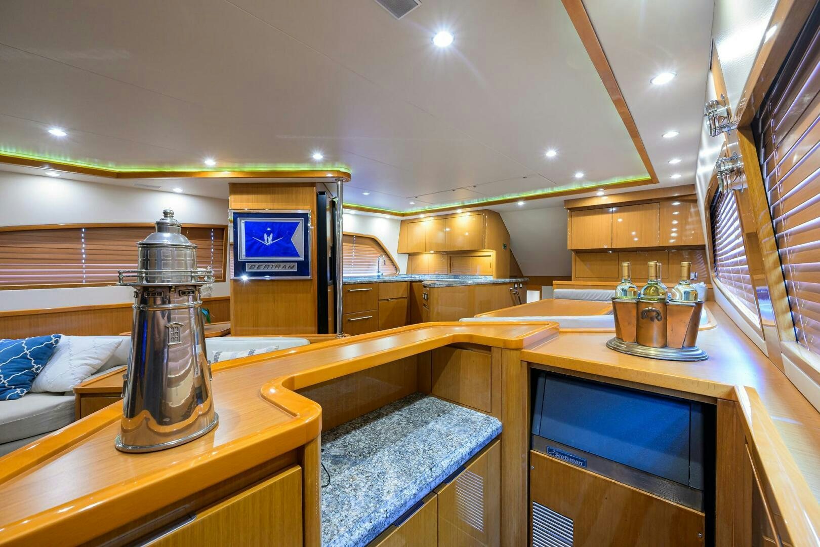 a metal object on a counter aboard GOIN DEEP Yacht for Sale