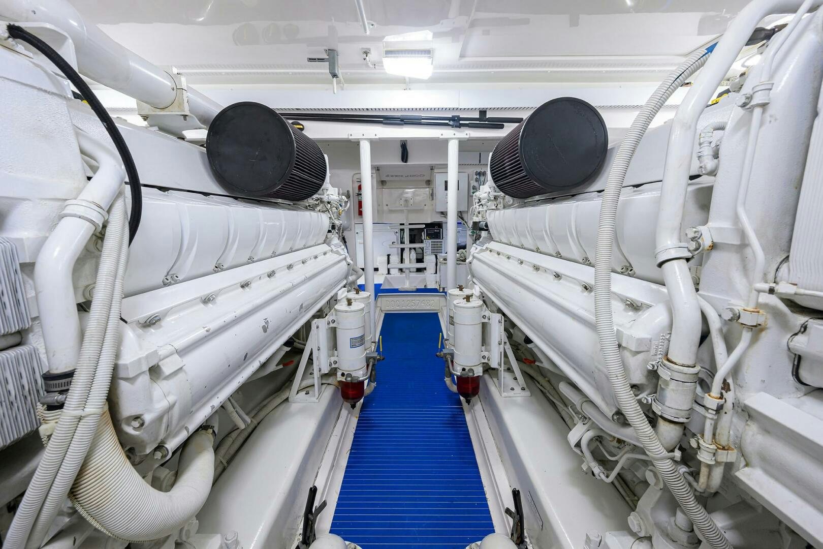 a large white machine aboard GOIN DEEP Yacht for Sale