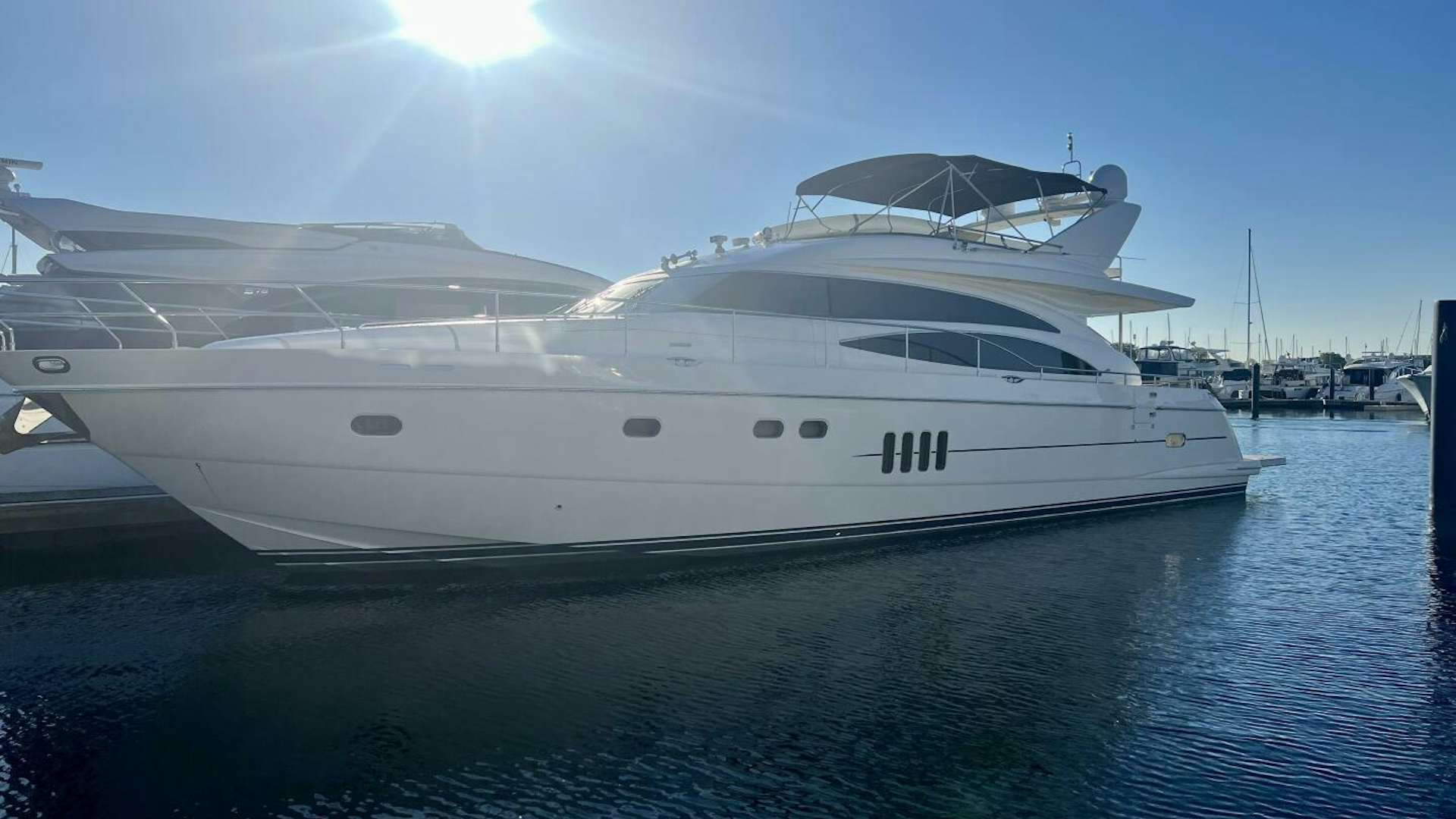 a white yacht in the water aboard GRAND CRU Yacht for Sale