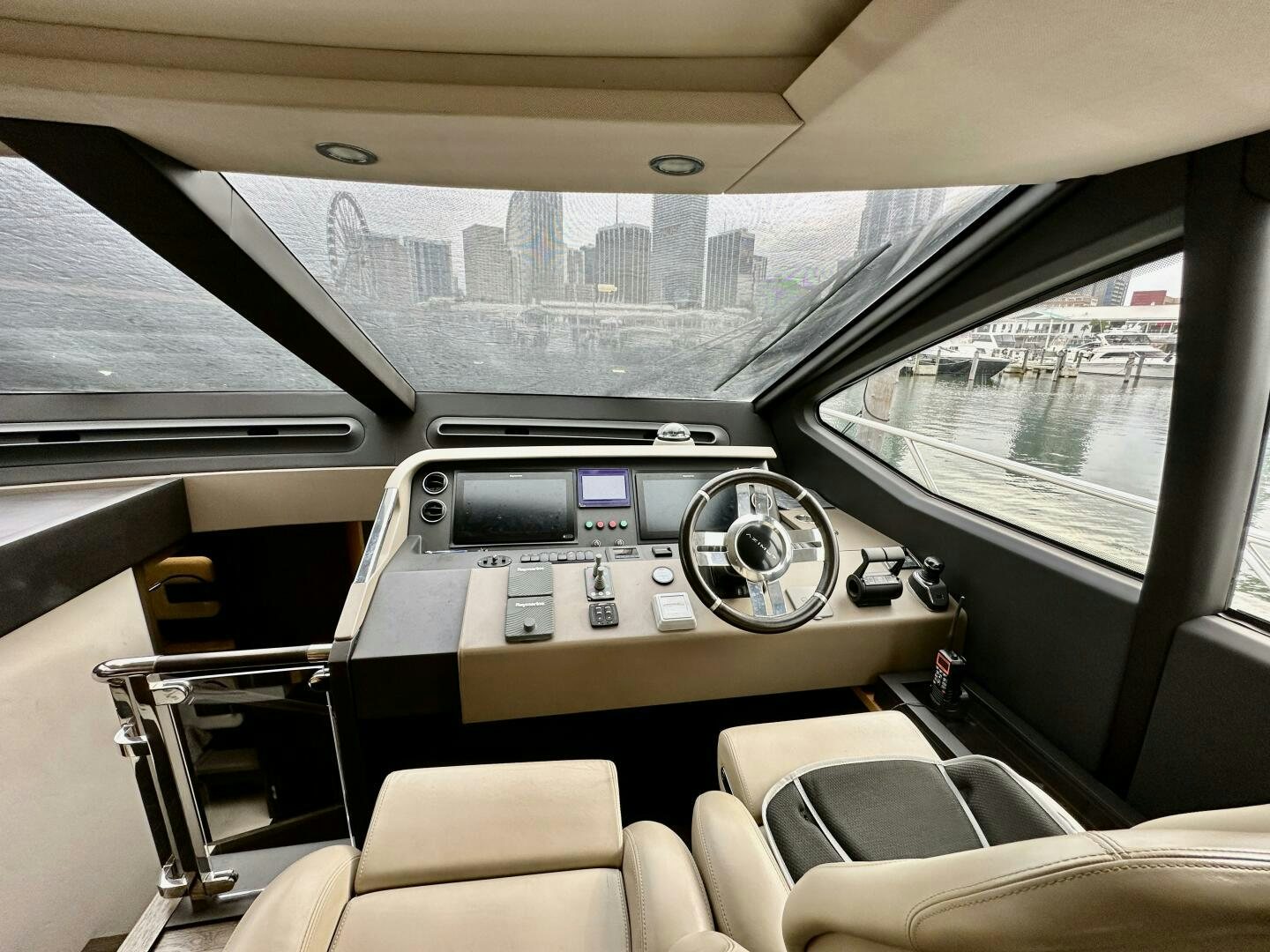inside of a car aboard HOME WRECKER Yacht for Sale