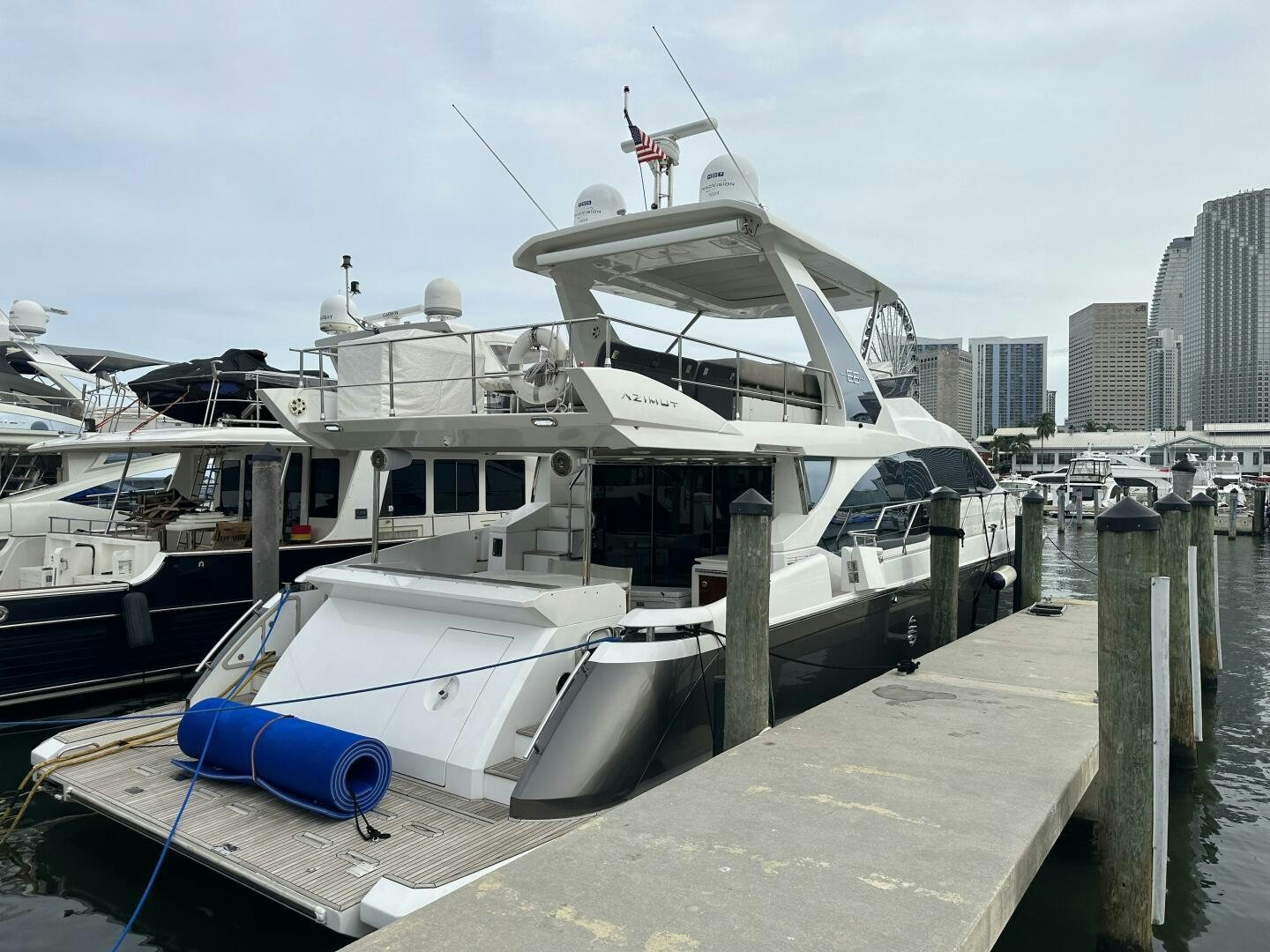 a boat docked at a pier aboard HOME WRECKER Yacht for Sale