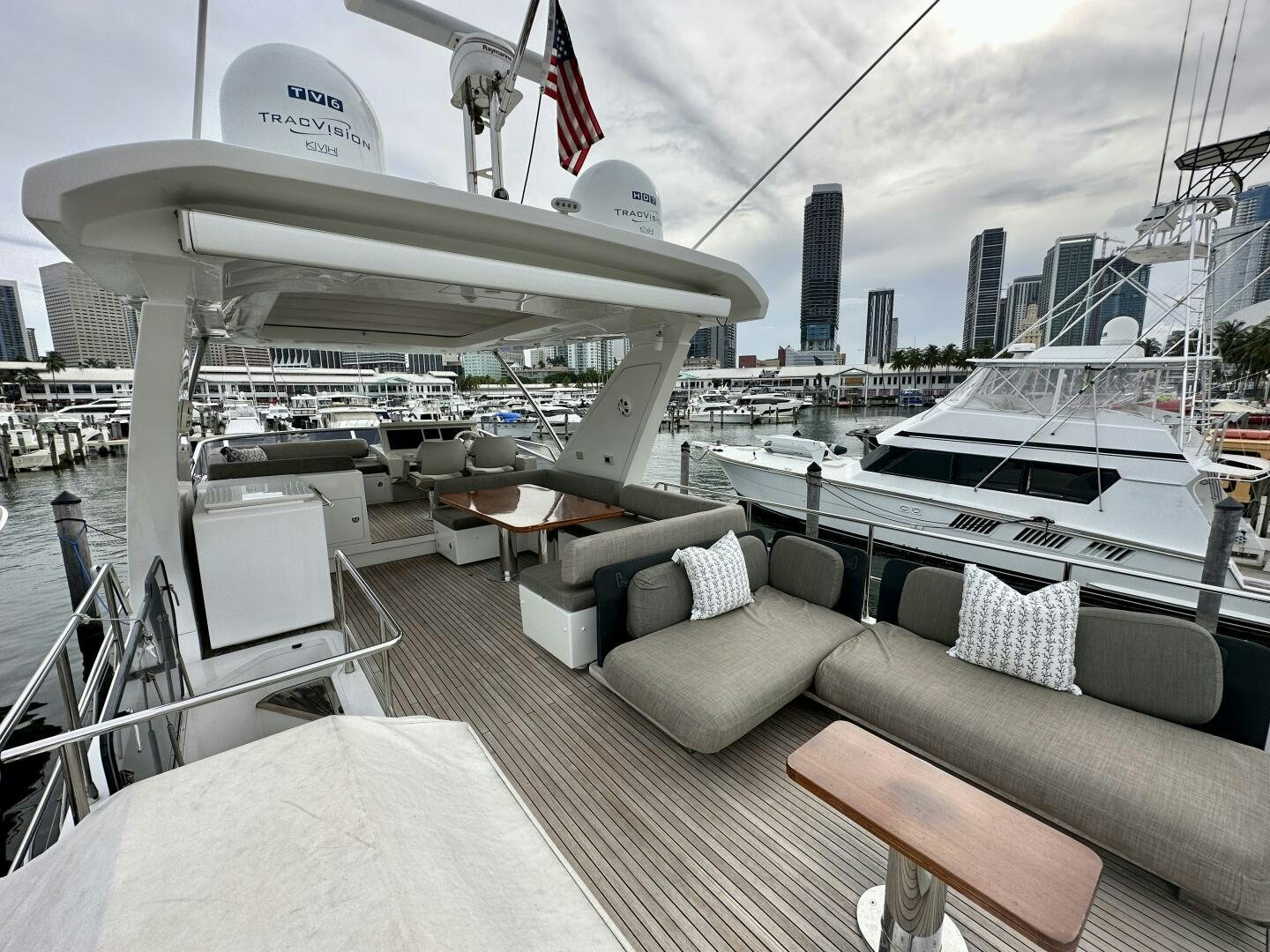 a boat on a deck aboard HOME WRECKER Yacht for Sale