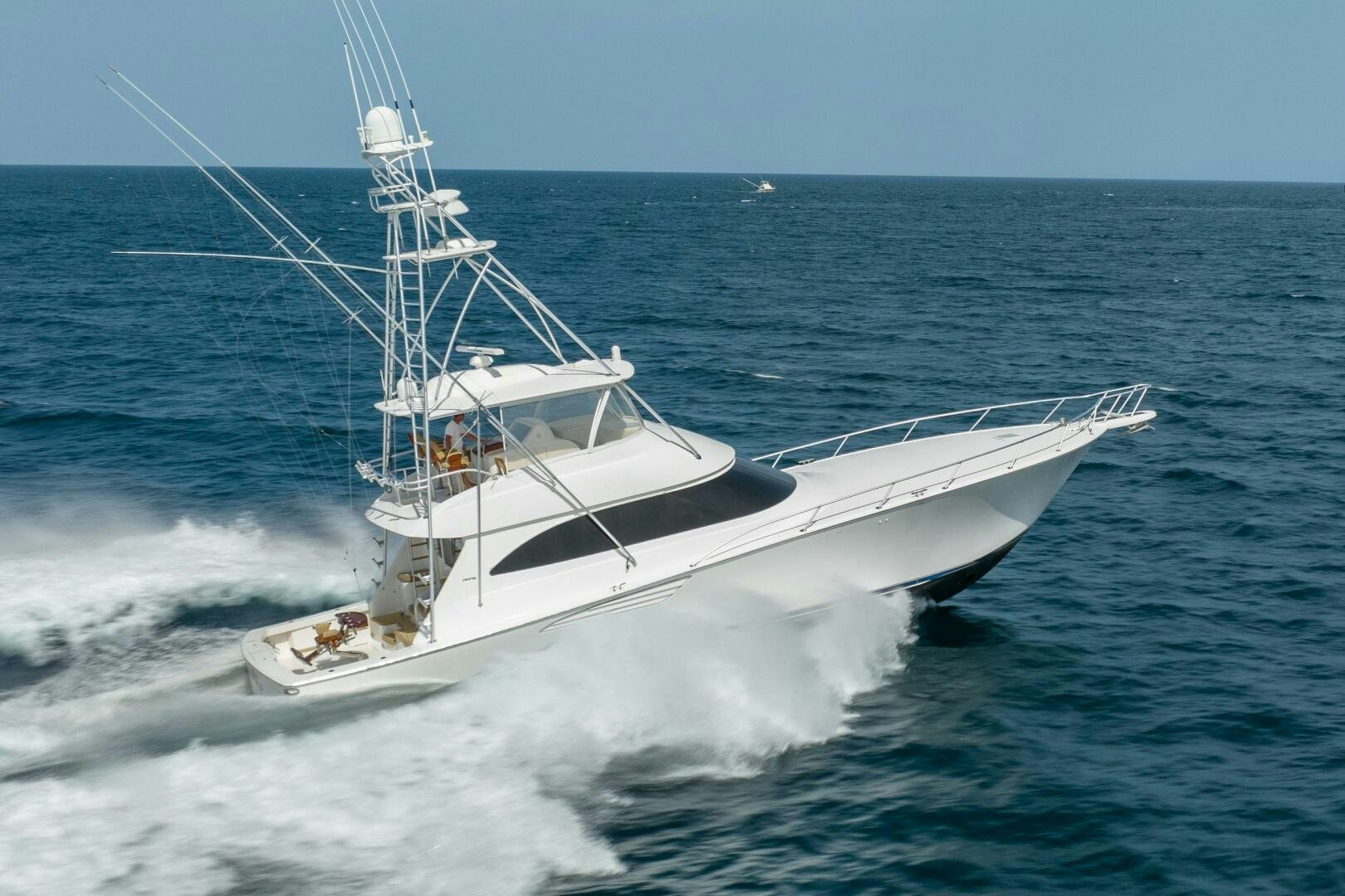 a boat on the water aboard NO COLLARS Yacht for Sale